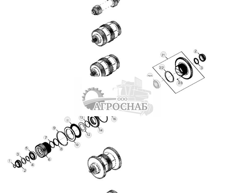 YZ107371 Вал четвертой ступени в сборе - ST761729 73.jpg